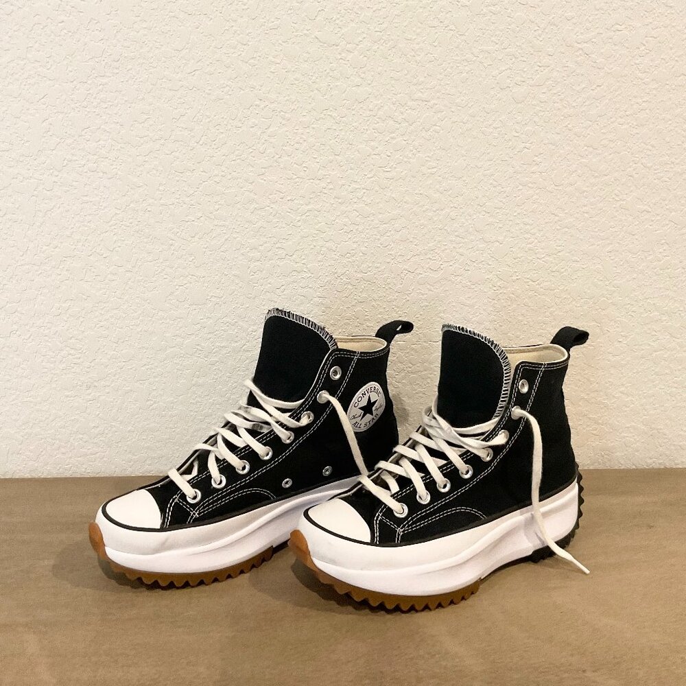 Converse Run Star Hike High Top – Black Gum Sole, Size Men’s 7 / Women’s 8.5